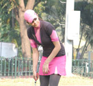 Sharmila Nicollet in action.