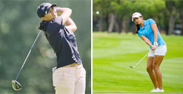 Aditi Ashok and Diksha Dagar in action