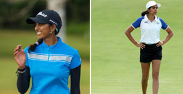 Aditi Ashok and Diksha Dagar in action